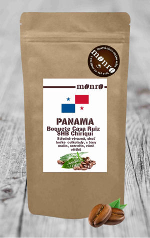 Panama SHB Boquete Casa Ruiz Chiriqui Catuai Viejo - zrnková káva 100% Arabika Monro