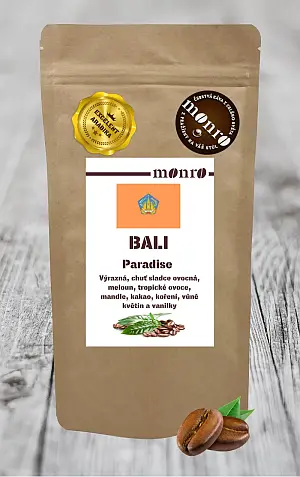 Bali Paradise Kintamani - zrnková káva 100% Arabika Monro