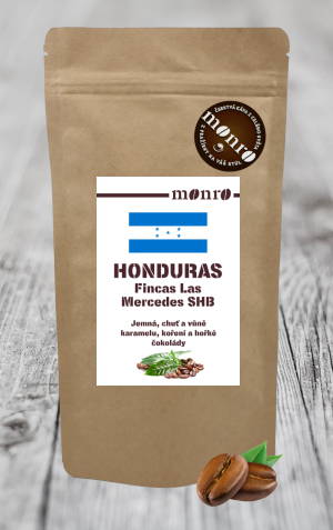 Honduras Fincas Las Mercedes SHB - zrnková káva 100% Arabika Monro