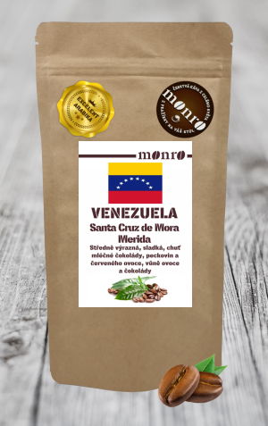 Venezuela Santa Cruz de Mora Mérida - zrnková káva 100% Arabika Monro