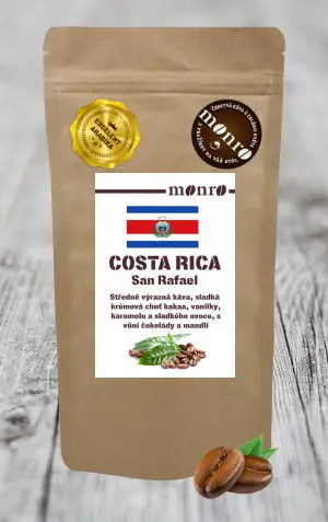 Costa Rica San Rafael - zrnková káva 100% Arabika Monro